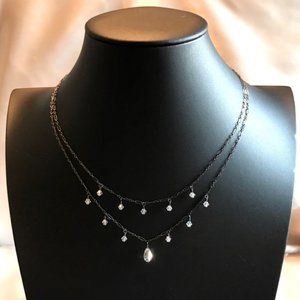 Vintage Iridescent Necklace and Earrings